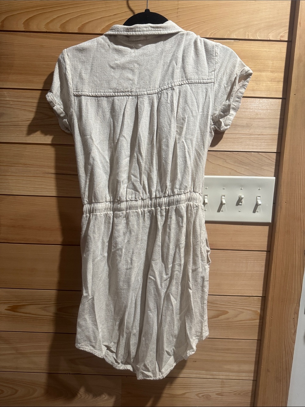 Thread & Supply Cream Textured Button-Front Top - Picture 3 of 3